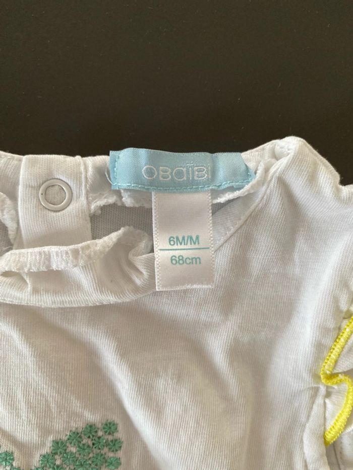 t-shirt obaibi 6 mois - photo numéro 3