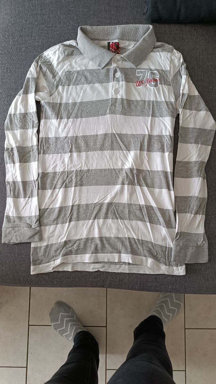 Tee shirt manches longues taille 14 ans garçon