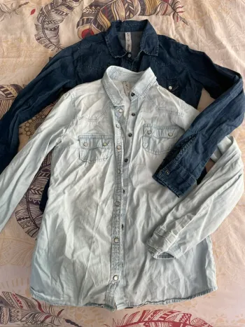 Lot de 2 chemises en jean