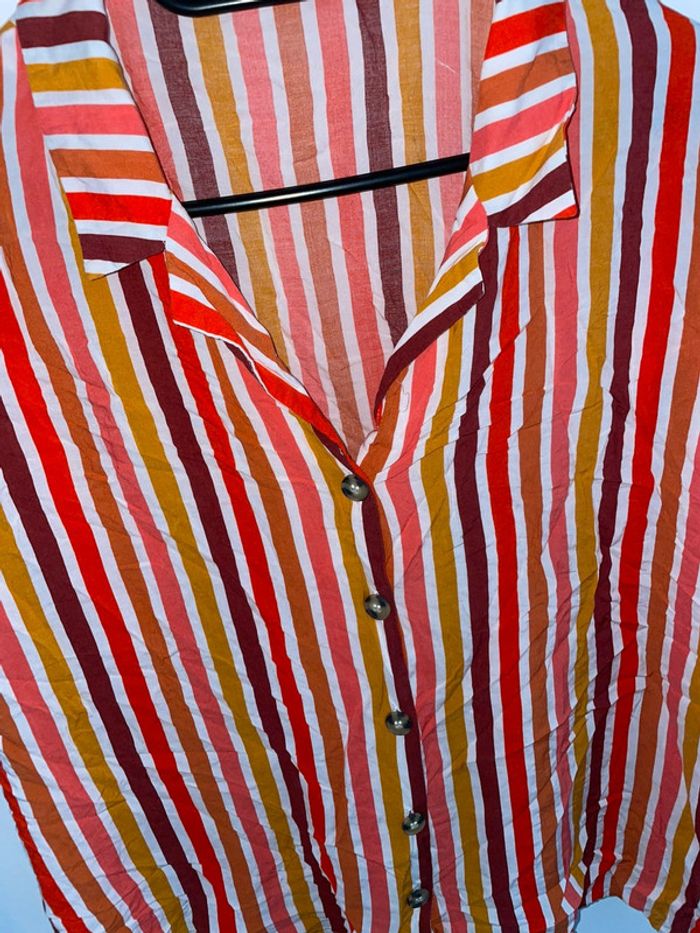 Chemisier à rayure taille XL - photo numéro 2