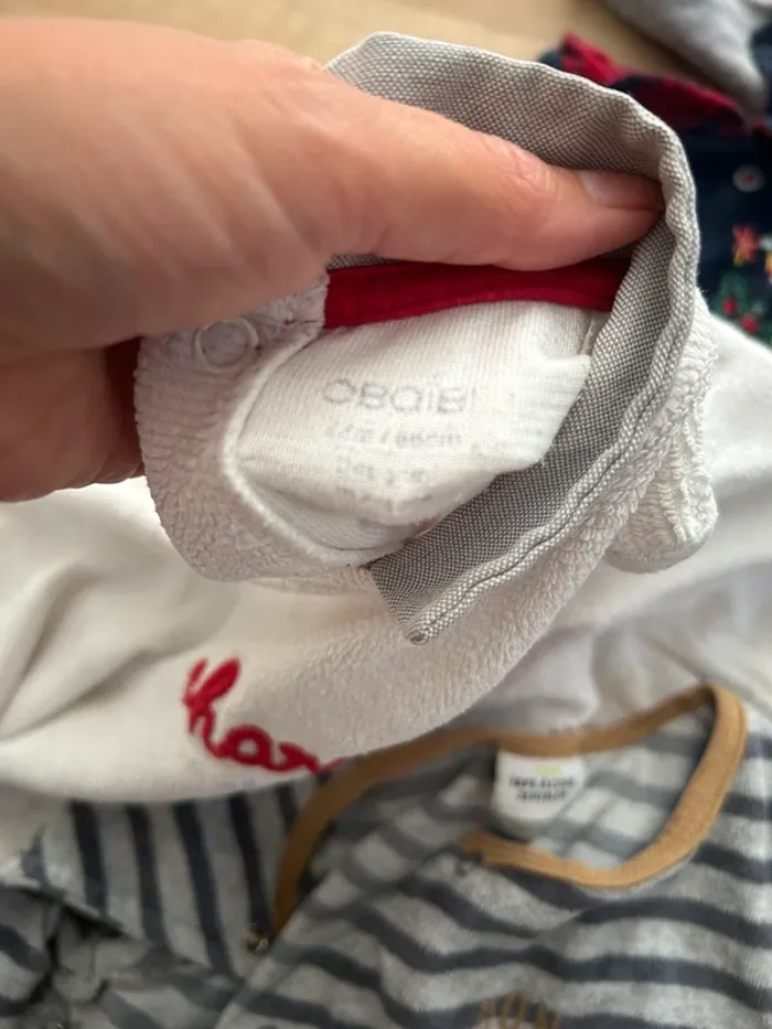 Lot 5 pyjamas velours bébé 24 mois - photo numéro 3