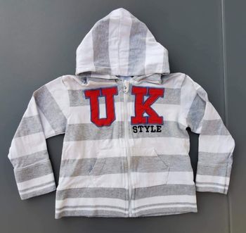 Pull sweat zippé à capuche 4 ans garçon