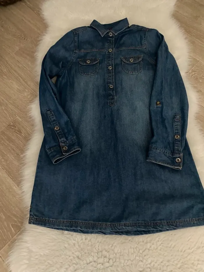 Blouse boutonnée en jean