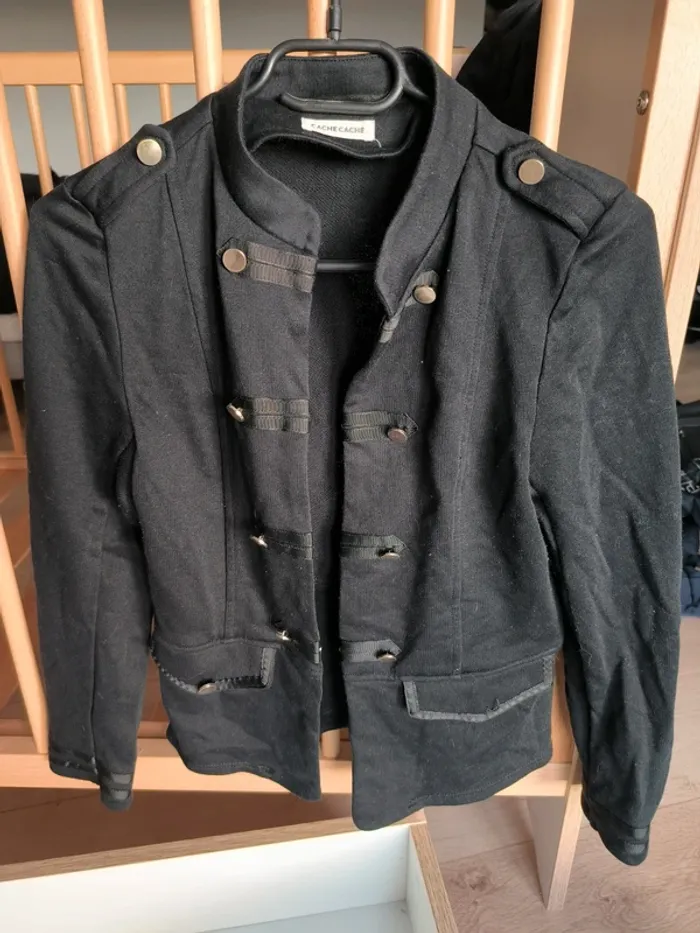 Veste blazer commandant femme noire