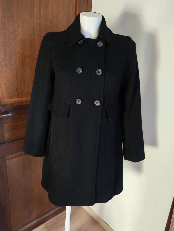 Manteau noir à capuche amovible Monoprix taille 38 made in Ukraine - photo numéro 10