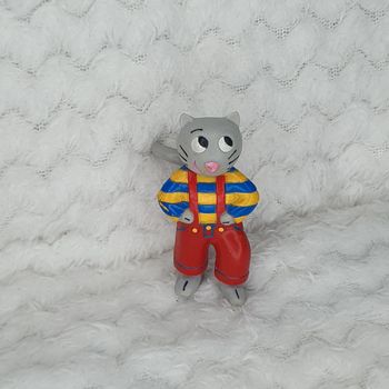 Figurine jouet de collection vintage zamiloo djeco chat gris