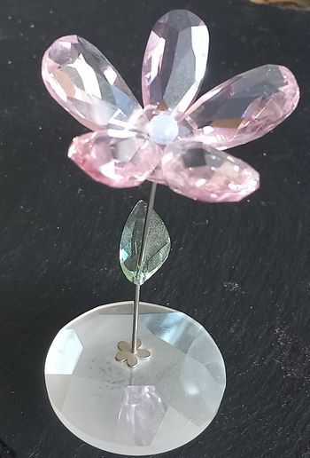 Figurine Fleur à bascule Swarovski 