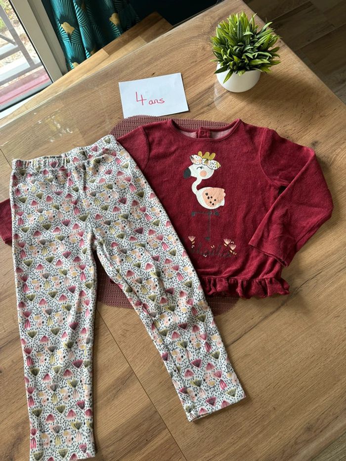 Pyjama fille 🦩 Petit Béguin 4ans - photo numéro 5