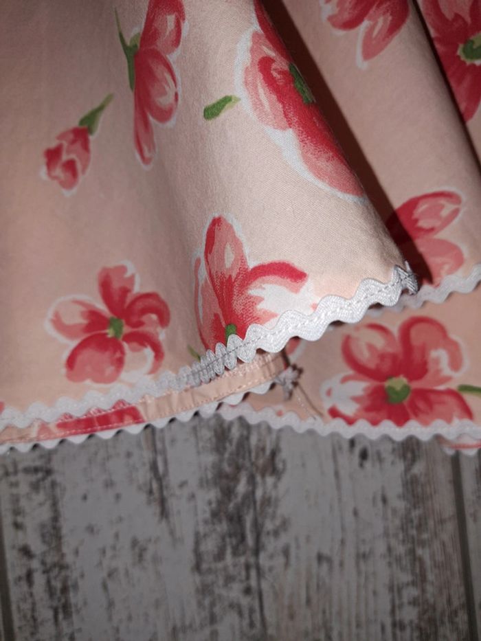 Jupe fleuri et liseret dentelle - photo numéro 3