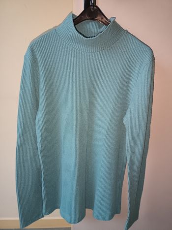 Sous pull bleu paillettes