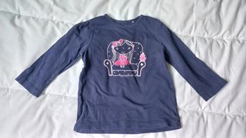 T-shirt esprit bleu marine