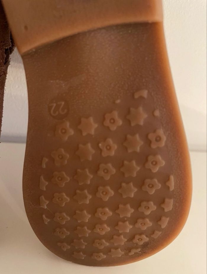 Bottines velours prune/marron 22 - photo numéro 9