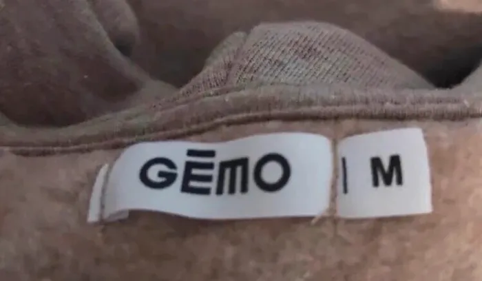 Haut unisexe gémo à capuche beige taille M - photo numéro 3