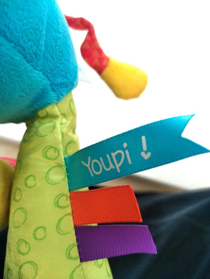 Peluche hochet doudou âne - photo numéro 3