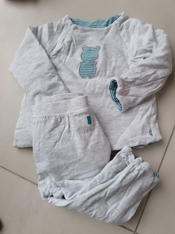 Veste matelassée+pantalon réversible