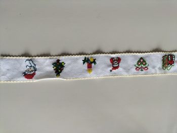 Banderole de Noël brodée