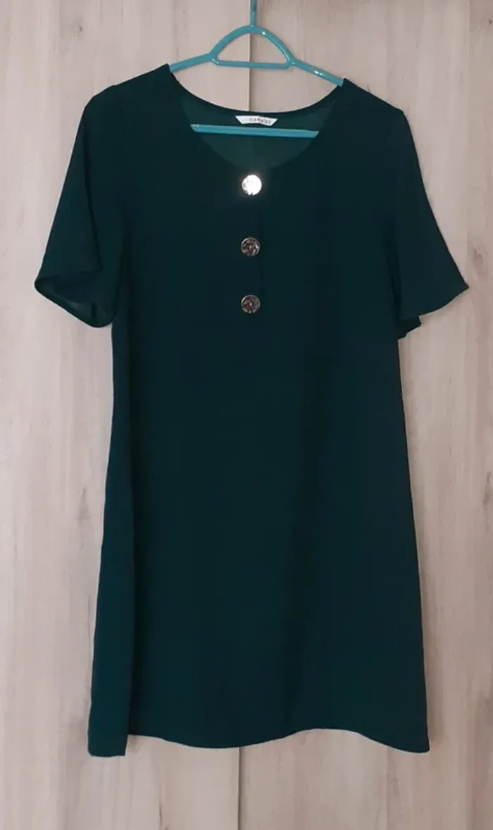 Robe Camaieu verte foncée