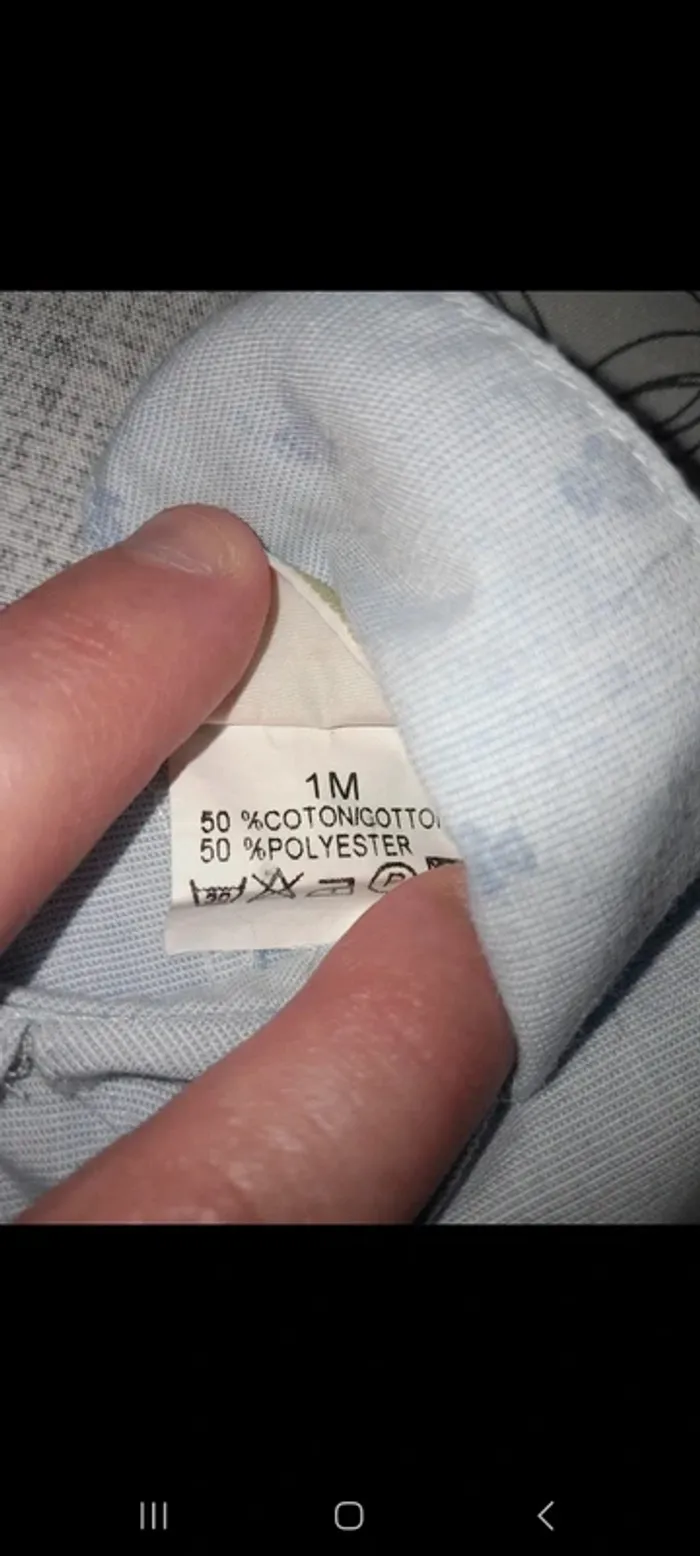 Combishort bleu clair 1 mois - photo numéro 2