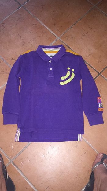 Polo violet garçon T8 ans Vintage