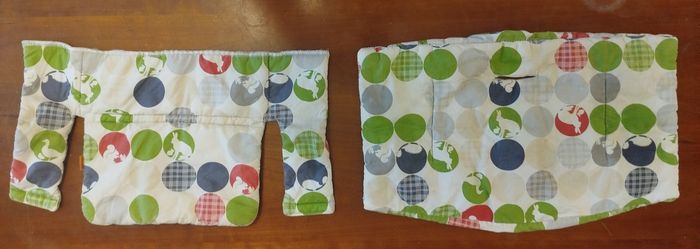 Coussins chaise Tripp Trapp de la marque Stokke. Motif animaux.