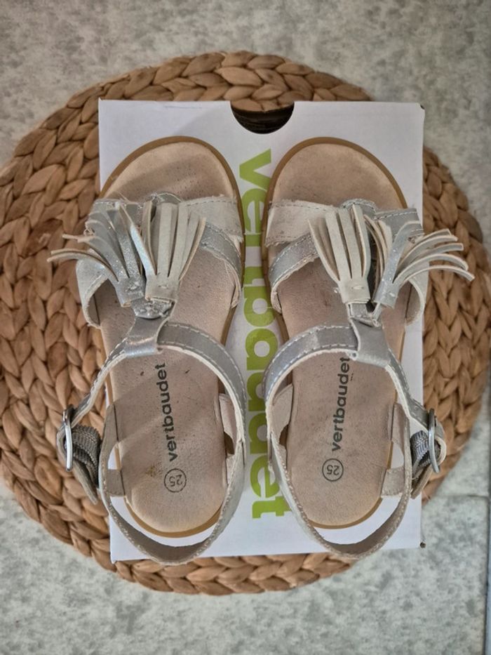 Sandales Vertbaudet argenté - photo numéro 2