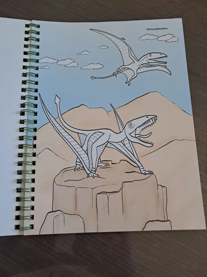 Dino livre coloriage avec autocollant neuf. - photo numéro 3