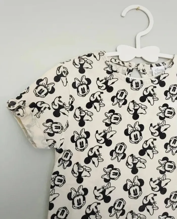 T-shirt manche courte crème à motif Minnie 3 ans - Disney - photo numéro 2