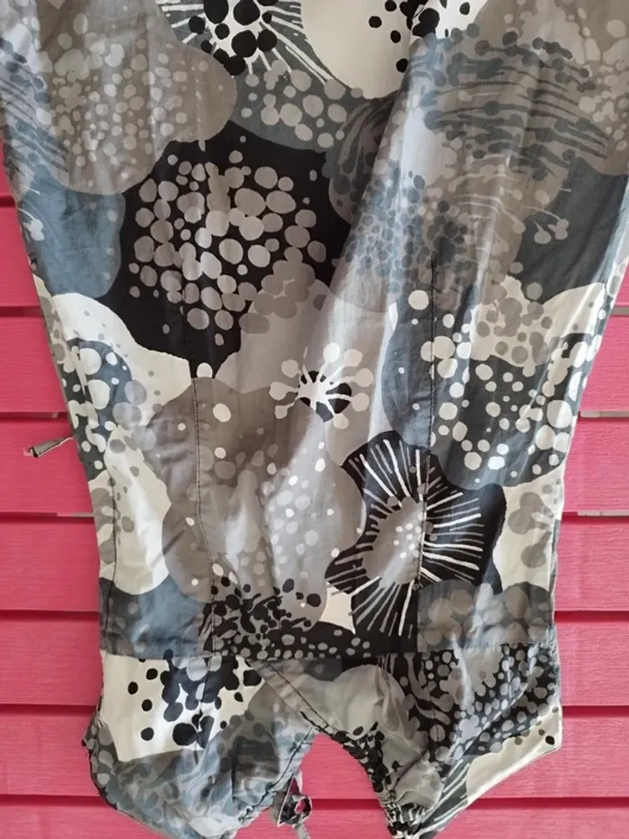 Robe d'été dos nu grise YK2 coton - photo numéro 3