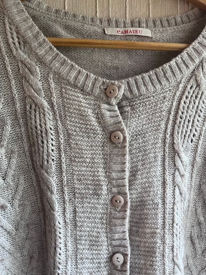 Gilet écru / beige taille 36 - photo numéro 2