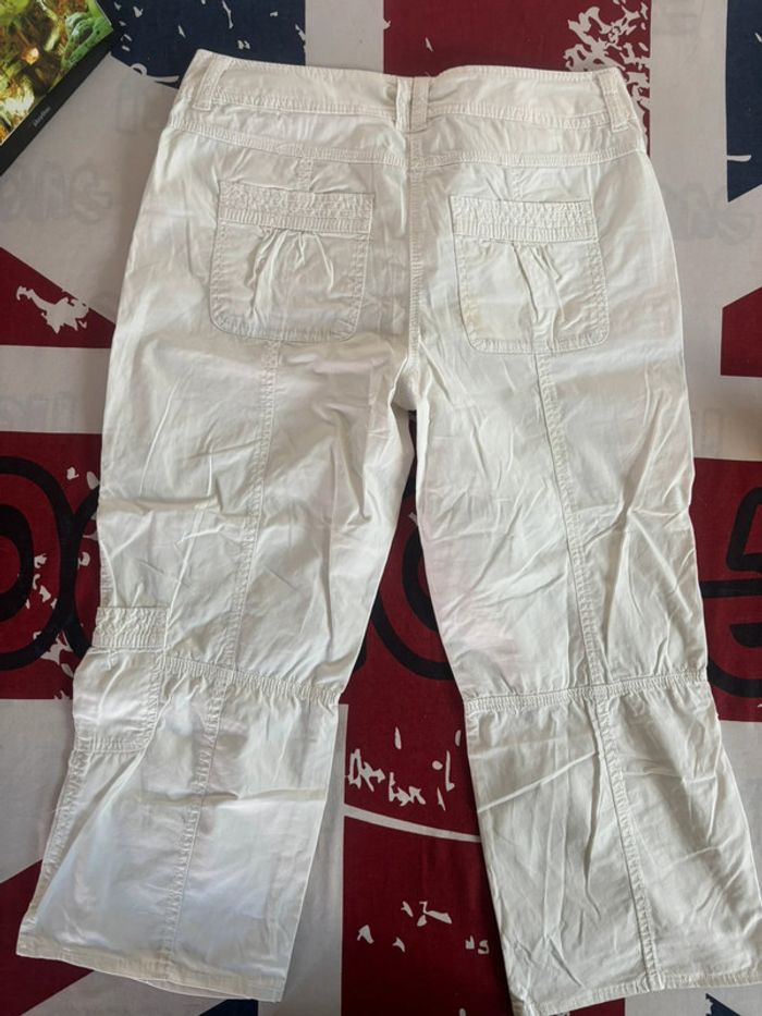Pantacourt Camaïeu blanc taille 40 blanc - photo numéro 9