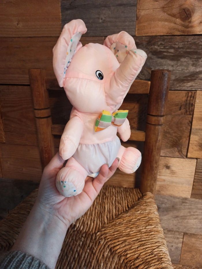 peluche éléphant Toile de parachute bikin tbe vintage - photo numéro 4