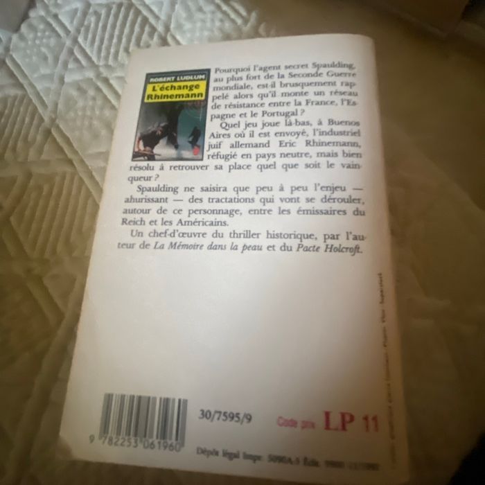 Livre l échange Rhinemann de Robert Ludlum - photo numéro 2