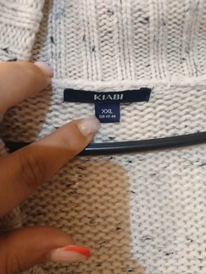 Sweat col V long homme " kiabi " taille xxl - photo numéro 3