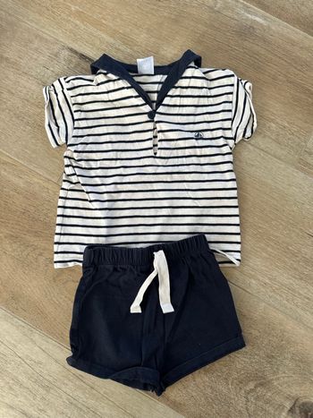 Ensemble Polo + short Petit Bateau