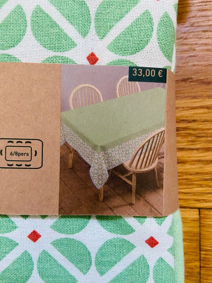 Nappe 100% coton Bio 150x200 neuve - photo numéro 2