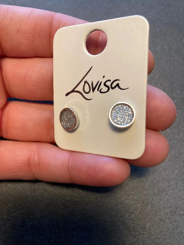 boucles d’oreilles ronde argenté Lovisa - photo numéro 3