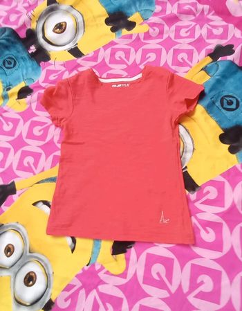 T-shirt orange 5 ans Orchestra