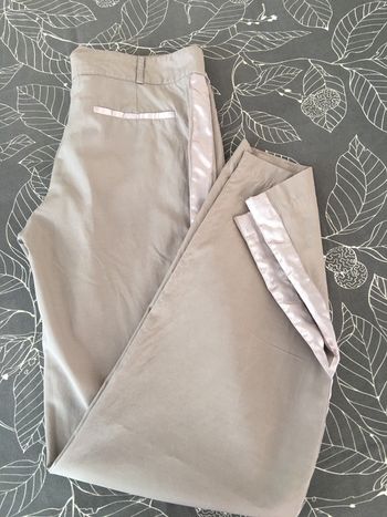 Pantalon léger beige coupe droite - T.44