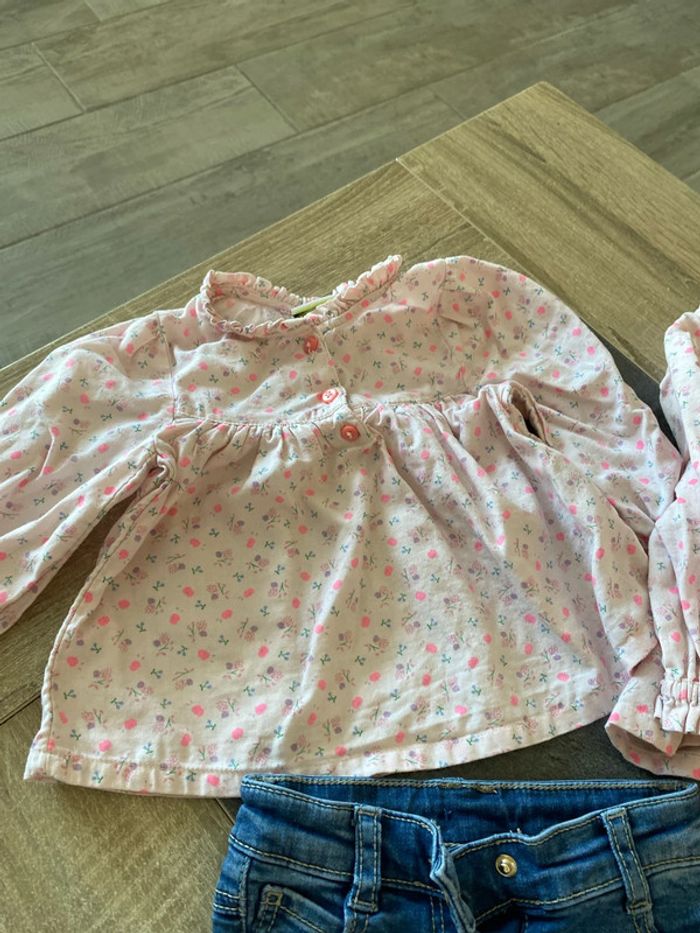 Lot de 2 ensembles jeans et blouses 12 mois tape à l’œil - photo numéro 2