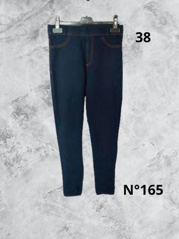 N°165 Leggings jean bleu T38.