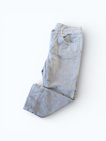 Jean 3/4 Tommy Hilfiger gris Y2K Vintage 2007 - Taille 38 - SK65