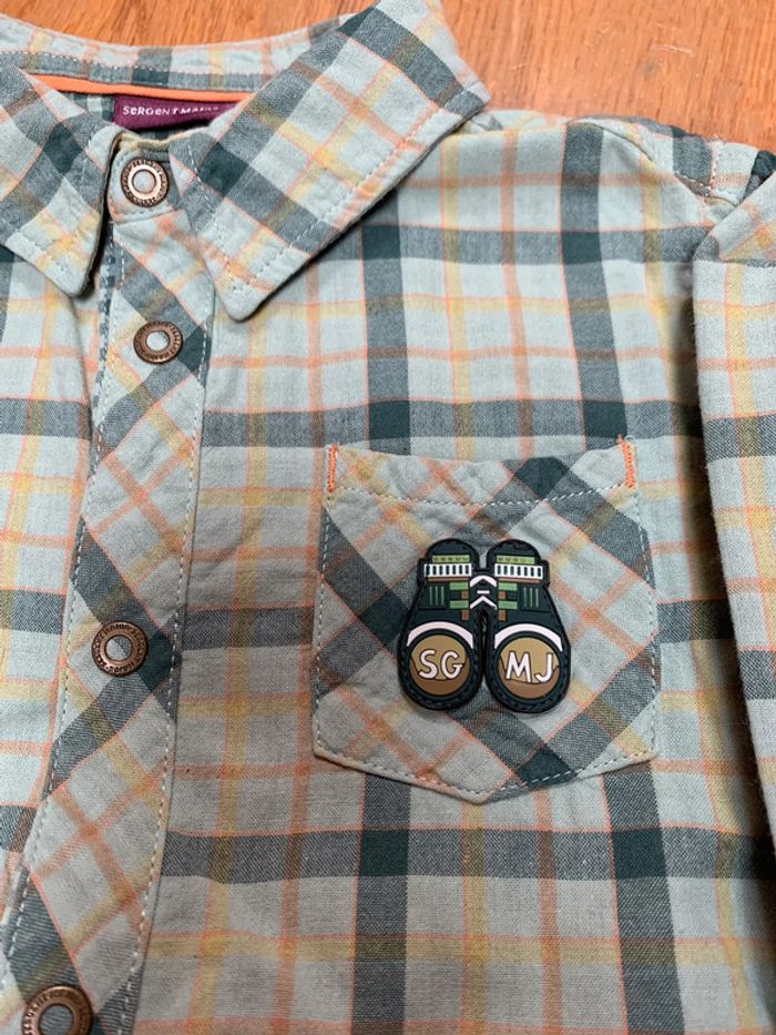 Lot 2 chemises sergent major 4 ans - photo numéro 3