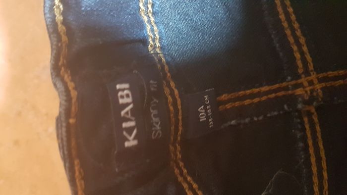 Jeans à pression Skinny fit fille 10 ans bleu Kiabi - photo numéro 3