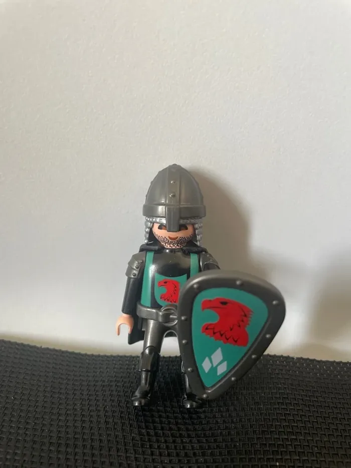 Playmobil figurine chevalier du faucon rouge 4163 4866 4867 4872 château moyen âge