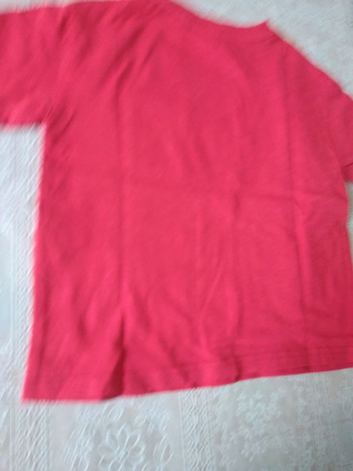 Tee-shirt à manches courtes rouge 4 ans - photo numéro 4