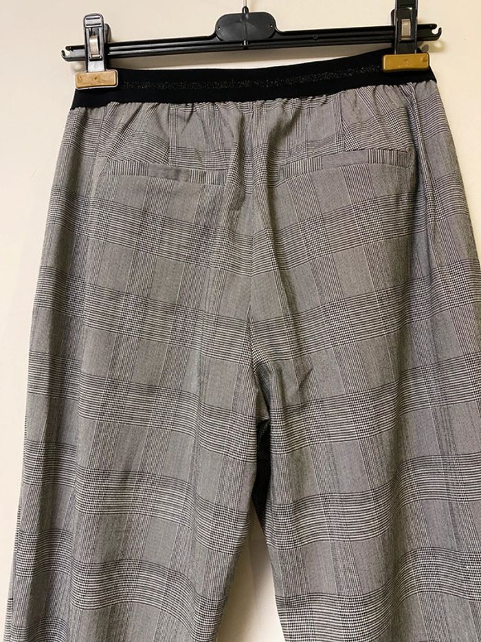 Joli pantalon gris Prince de Galle taille élastique Gémo taille 36 - photo numéro 4