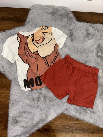 Ensemble  short le roi lion - 2/3 ans - Disney