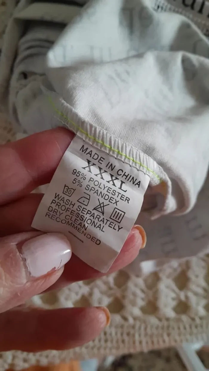 T-shirt homme ou femme, beige, imprimé journal, 3XL - photo numéro 6