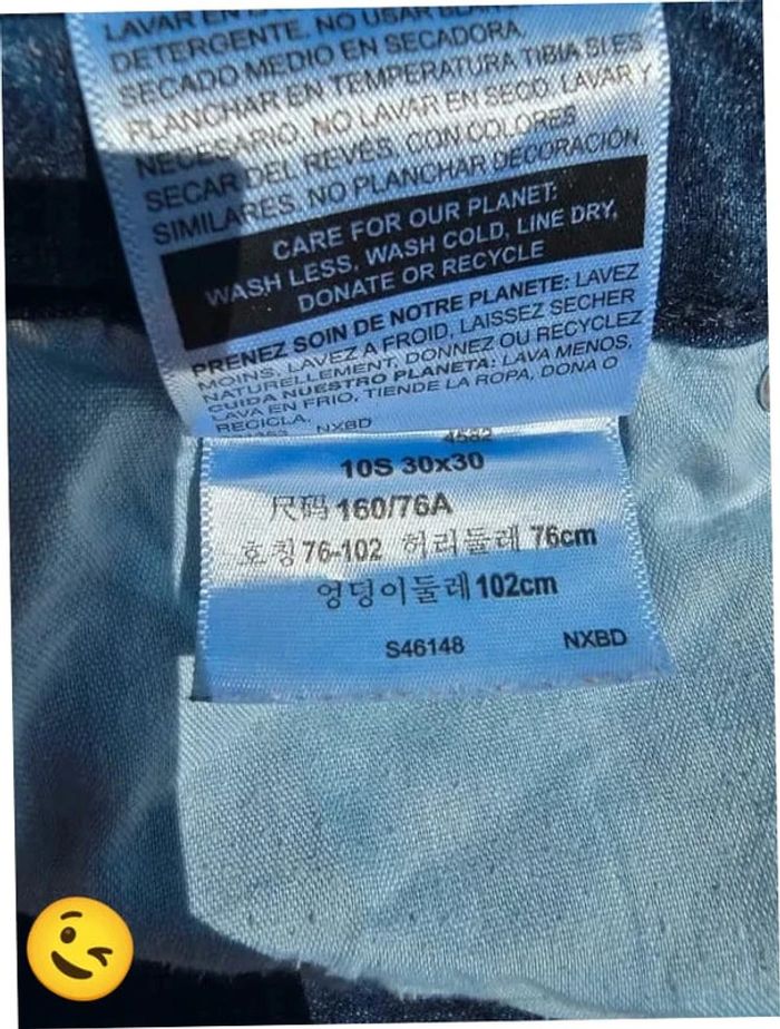 Jeans Levi's denize  W30|FR40 coupe pattes d'eph bleu marine Femme-Women pan310 - photo numéro 7