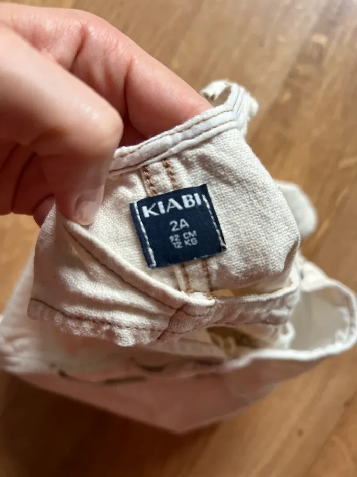 Salopette courte beige Kiabi 2 ans - photo numéro 3